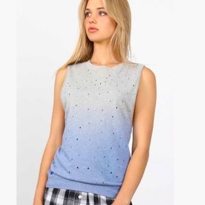 *NEW* Sleeveless Distressed Ombre Top